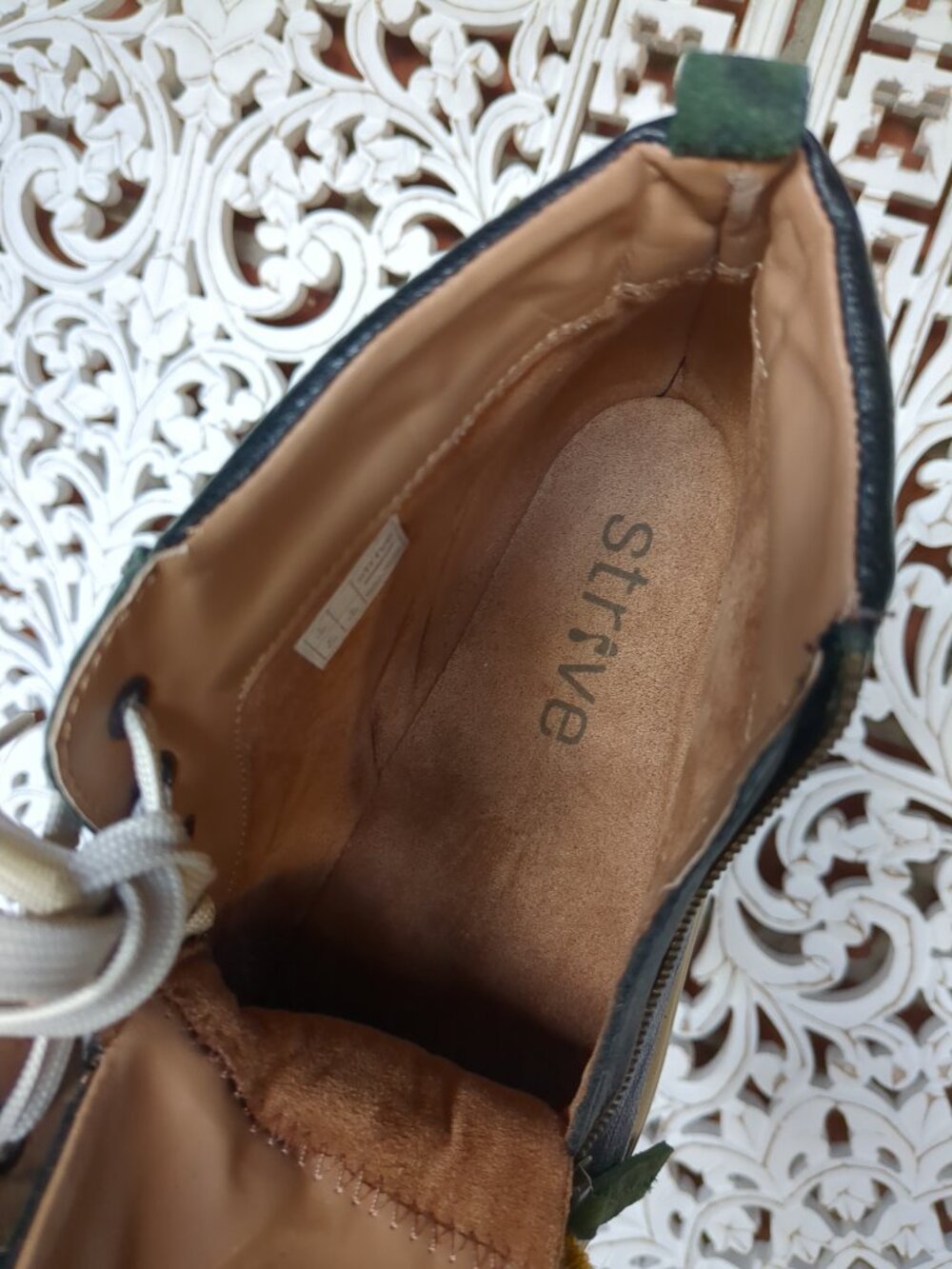 Women's Strive Leather High Top Side Zipper - Picture 7 of 16